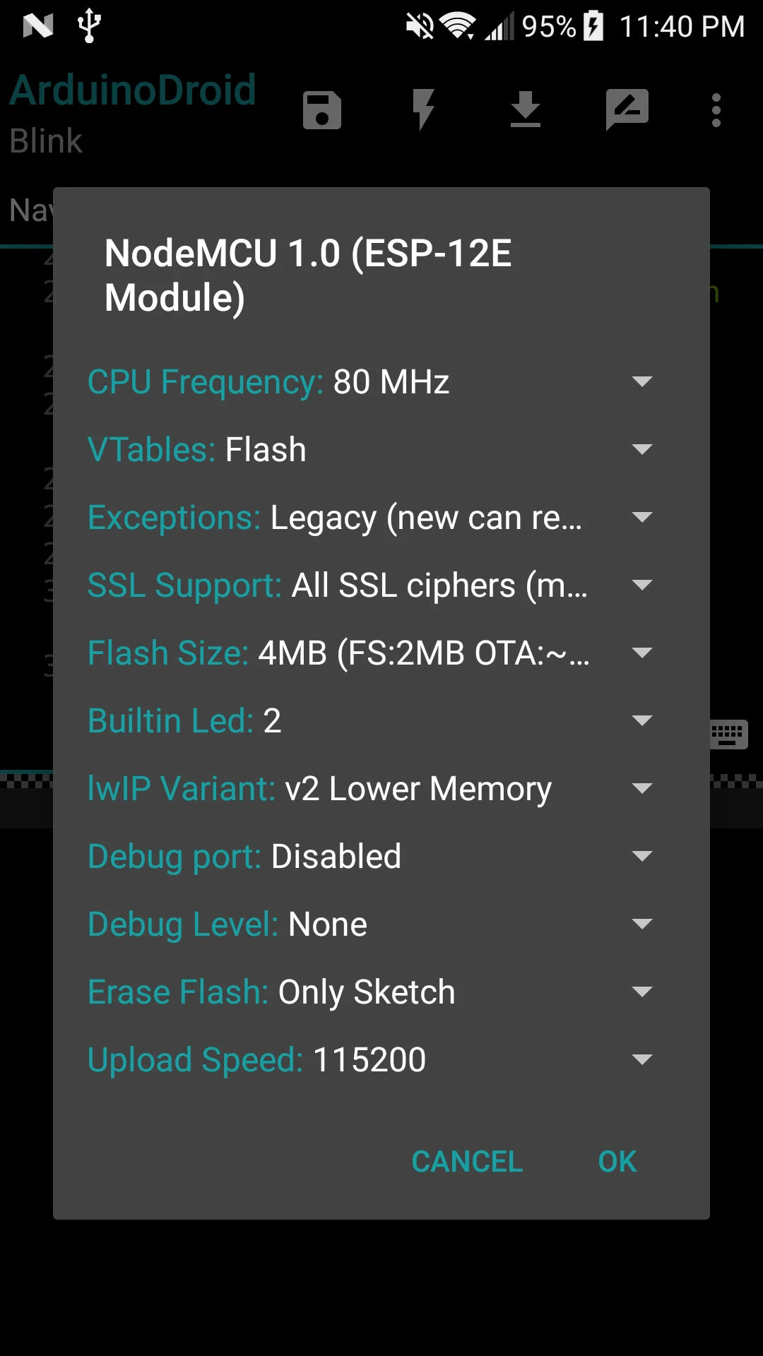 ArduinoDroid - Arduino/ESP IDE screenshot